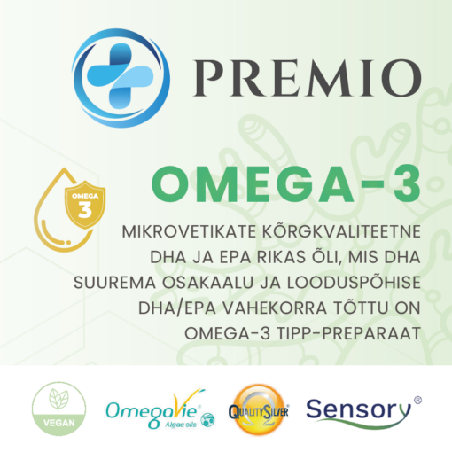 PREMIO OMEGA-3 (mikrovetikate OMEGA-3)