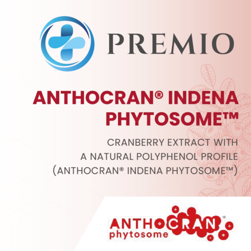 PREMIO cranberry extract with natural polyphenolic profile (Anthocran® Indena Phytosome™)