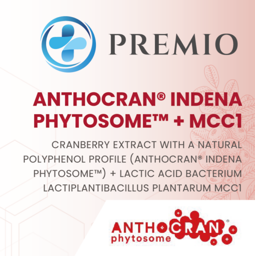 PREMIO cranberry extract with natural polyphenolic profile (Anthocran® Indena Phytosome™) + MCC1