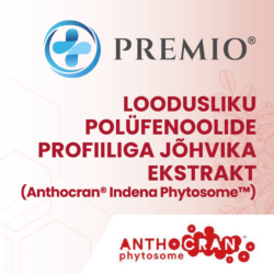 PREMIO® polüfenoolide loodusprofiiliga jõhvika ekstrakt (Anthocran® Indena Phytosome™)