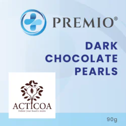PREMIO® dark chocolate (ACTICOA™) pearls, 90 g